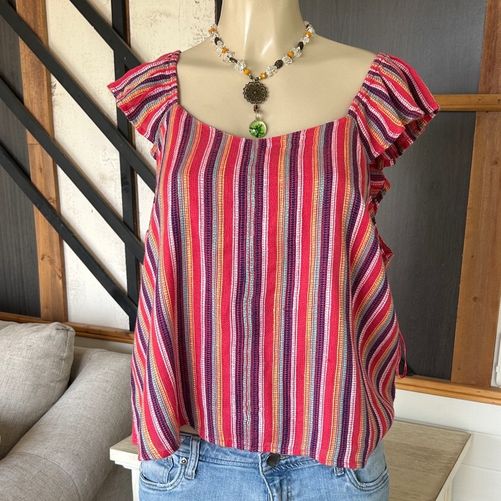 Colorful Liverpool Summer Blouse XLarge New with Tags women’s top, multicolor